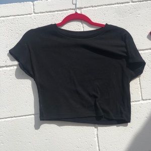 SHEIN black crop top